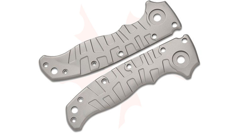 Lex Customs Demko AD20.5 Titanium Scales, Turtle, Glass Bead Blasted, Knife Not Included