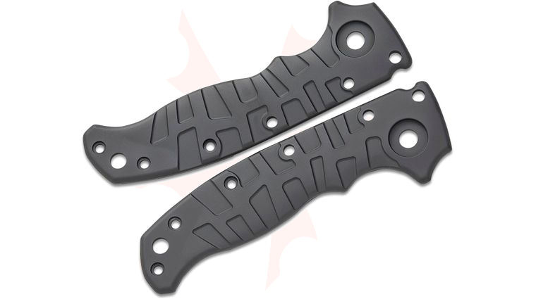Lex Customs Demko AD20.5 Titanium Scales, Flat, Armor Black, Knife Not Included