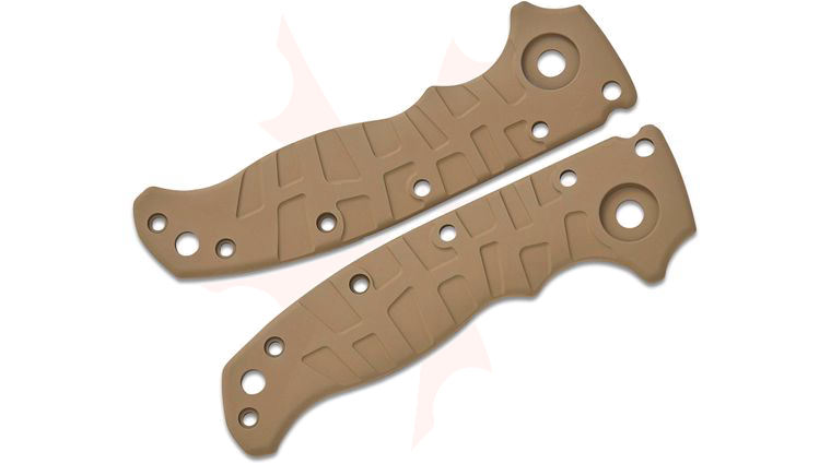 Lex Customs Demko AD20.5 Titanium Scales, Flat, Glock FDE, Knife Not Included