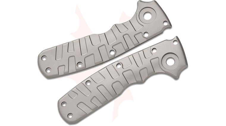 Lex Customs Demko Shark-Cub Titanium Scales, Turtle, Glass Bead Blasted, Knife Not Included