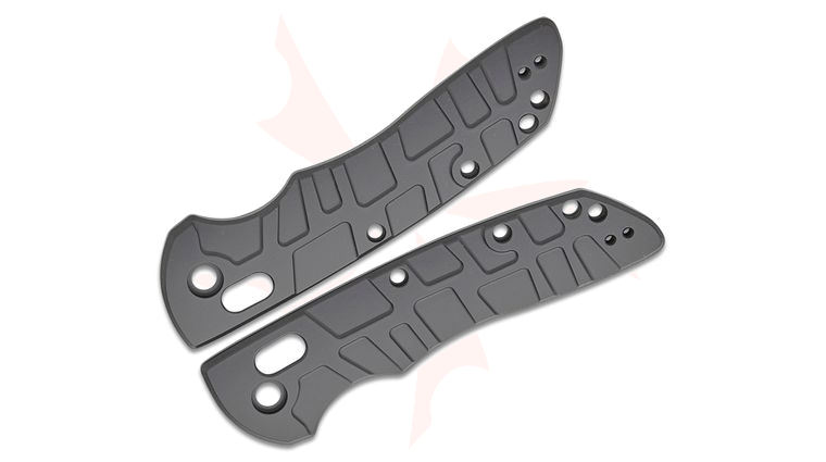Lex Customs Hogue Deka V2 Titanium Scales, Turtle, Graphite Black Titanium, Knife Not Included