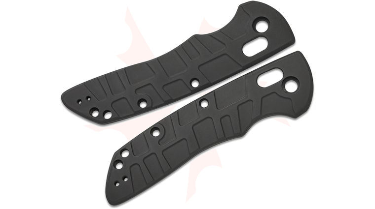 Lex Customs Hogue Deka V2 Titanium Scales, Turtle, Graphite Black, Knife Not Included