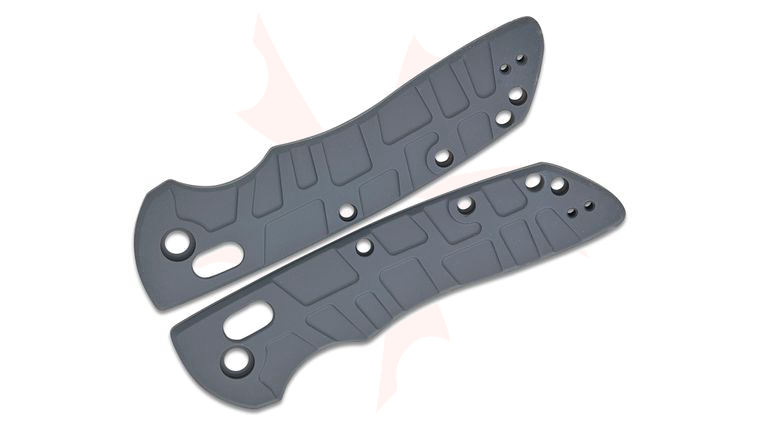 Lex Customs Hogue Deka V2 Titanium Scales, Turtle, Combat Gray Titanium, Knife Not Included