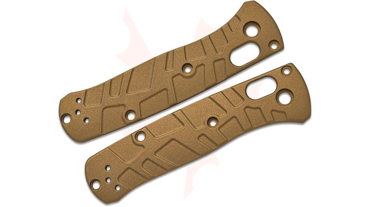 Lex Customs Benchmade 533 Mini Bugout Titanium Scales, Turtle, Burnt Bronze, Knife Not Included