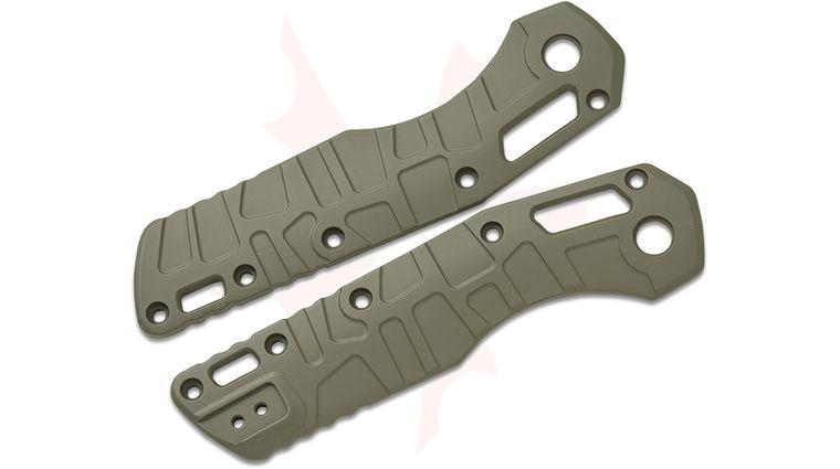 Lex Customs Microtech MSI Titanium Scales V2, Turtle, OD Green, Knife Not Included