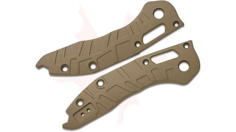 Lex Customs Microtech Stitch Titanium Scales V2, Turtle, Glock Flat Dark Earth (FDE), Knife Not Included
