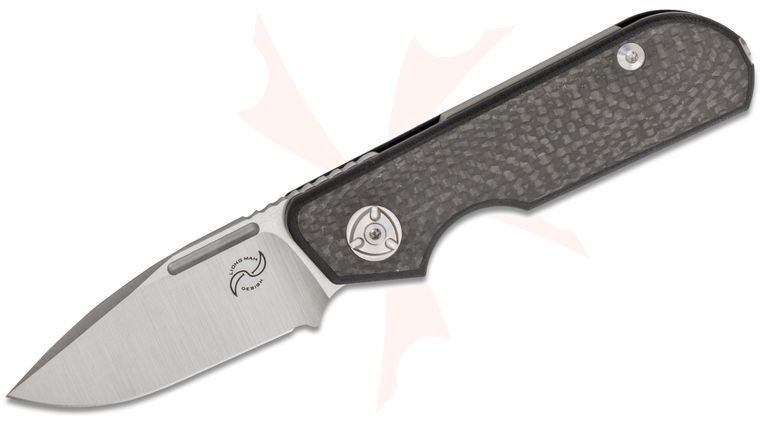 Liong Mah Designs Traveler Double Detent Slipjoint Folding Knife 2.7 inch M390 Spear Point Blade, Black G10 Handles with Carbon Fiber Inlays