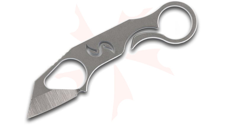 Liong Mah Designs Xenobit Karambit-Style Fixed Neck Knife 2 inch S35VN Blade and Handle with Pinky Ring, Kydex Sheath