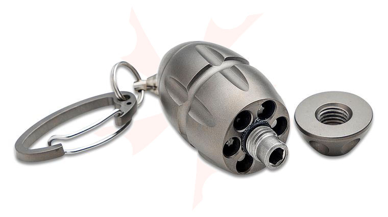 LionSteel Eggie Keychain Multi-Tool, Gray Titanium
