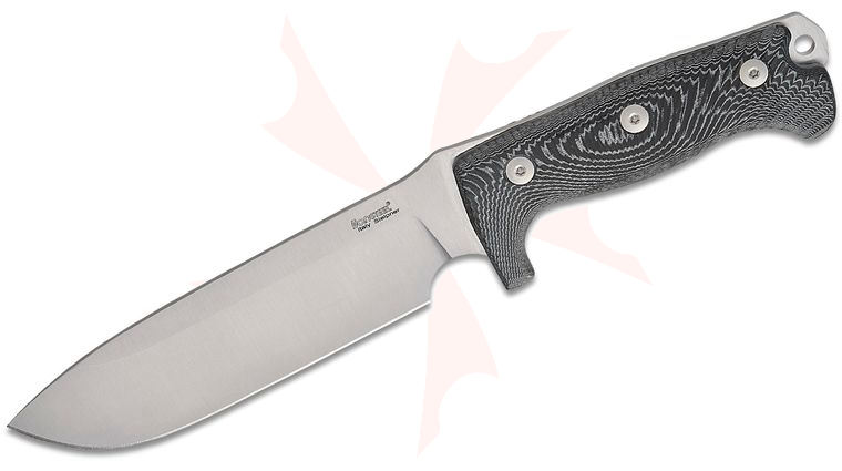 LionSteel M7S Combat / Survival Knife Fixed 7.09 inch Satin Sleipner Blade, Micarta Handles, Kydex Sheath