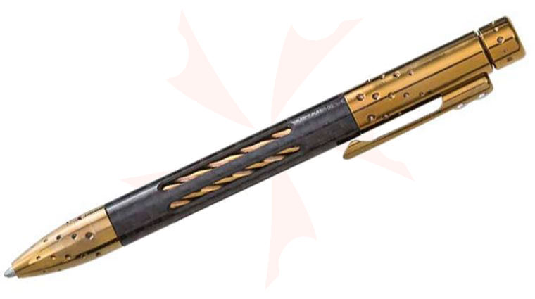 LionSteel Nyala Titanium and Carbon Fiber Pen, Bronze Shine