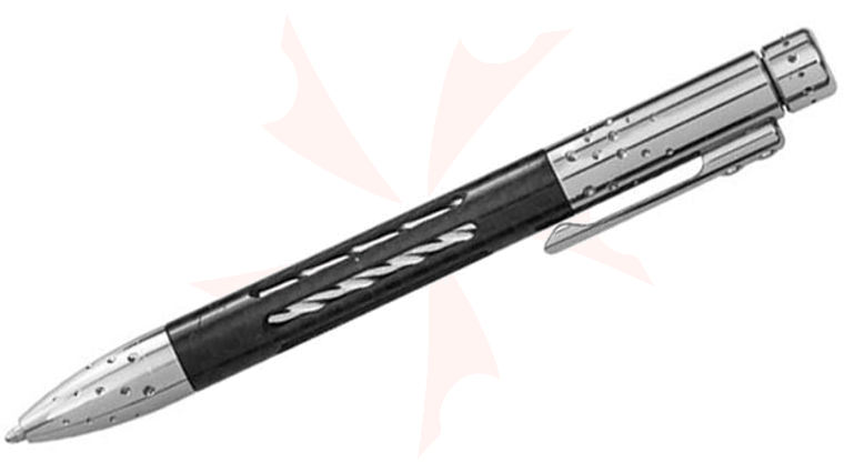 LionSteel Nyala Titanium and Carbon Fiber Pen, Gray Shine