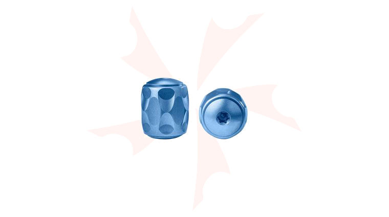LionSteel TiP Titanium Lanyard Bead, Blue