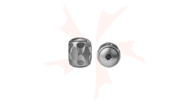 LionSteel TiP Titanium Lanyard Bead, Gray