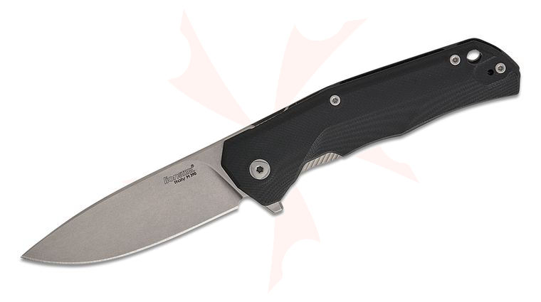 LionSteel TRE Three Rapid Exchange Folder 2.91 inch M390 Blade, Black G10/Matte Titanium Handle