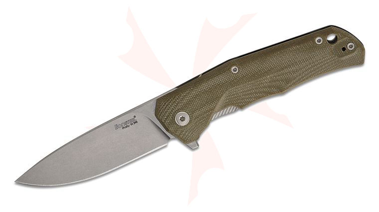 LionSteel TRE Three Rapid Exchange Folder 2.91 inch M390 Blade, OD Green G10/Matte Titanium Handle