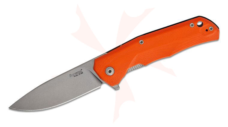 LionSteel TRE Three Rapid Exchange Folder 2.91 inch M390 Blade, Orange G10/Matte Titanium Handle