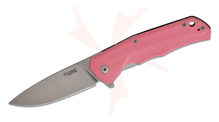 LionSteel TRE Three Rapid Exchange Folder 2.91 inch M390 Blade, Pink G10/Matte Titanium Handle