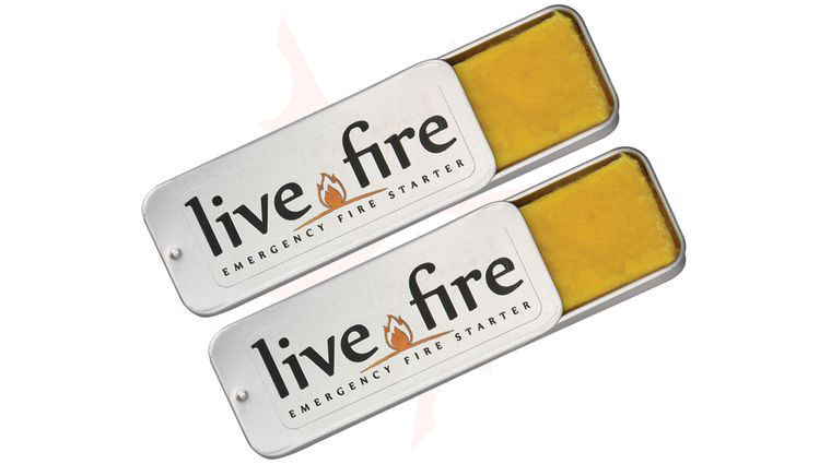 Live Fire Gear Live Fire Original Emergency Fire Starter, Twin Pack