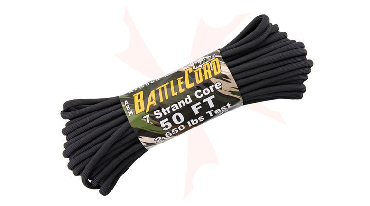 Atwood Rope BattleCord, Black, 50 Feet
