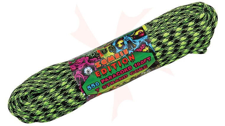 Atwood Rope 550 Paracord, Outbreak, 100 Feet, Zombie Edition