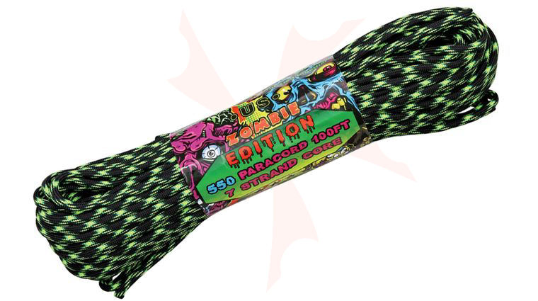 Atwood Rope 550 Paracord, Decay, 100 Feet, Zombie Edition