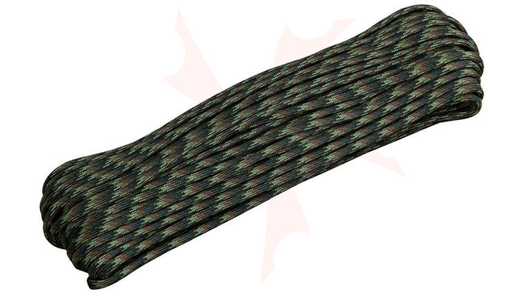 Atwood Rope 550 Paracord, Woodland Camo, 100 Feet