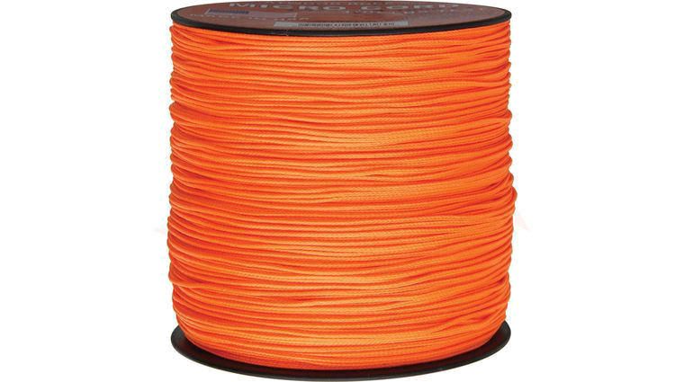 Atwood Rope Micro Cord, Neon Orange, 1,000 Feet