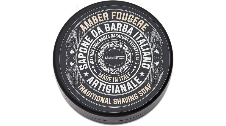The Goodfellas' Smile Shave Soap, 3.4 oz. Tub, Amber Fourgere