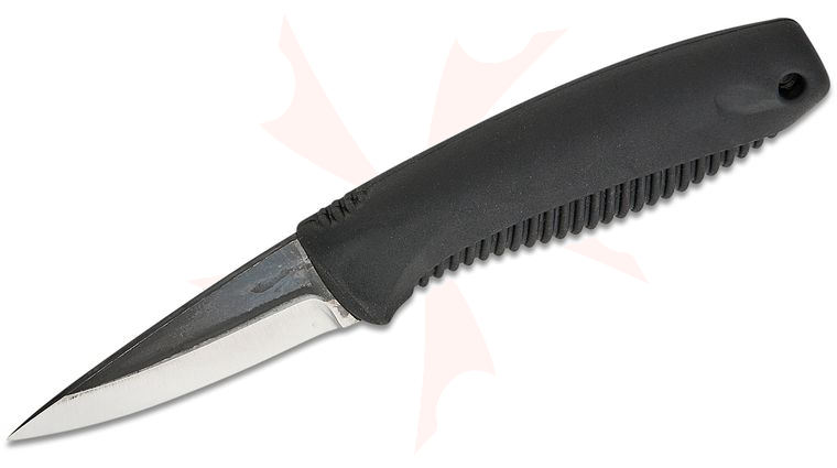 Peltonen Knives M23 Finnish Ranger Cub Fixed Blade Knife 2.56 inch 80CRV2 Two-Tone Drop Point Blade, Black TPV Handle, Kydex Sheath