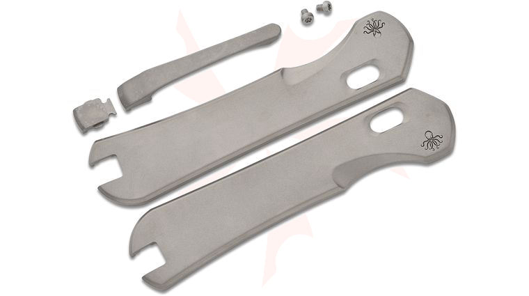 Piratech Knives Zirconia Ceramics Blasted Titanium Scales