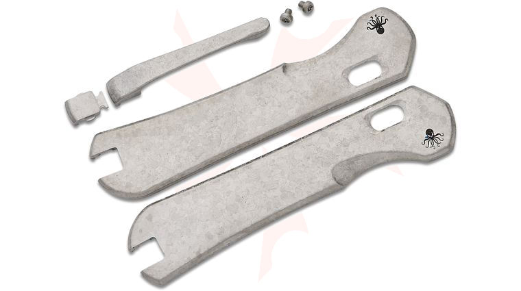 Piratech Knives Original Ice Crystallized Titanium Scales