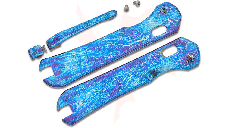 Piratech Knives Lightning Entropic Anodized Titanium Scales