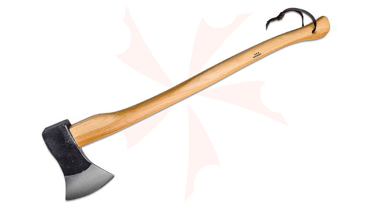 Prandi 31.5 inch Professional Axe, Carbon Steel Head, American Hickory Handle