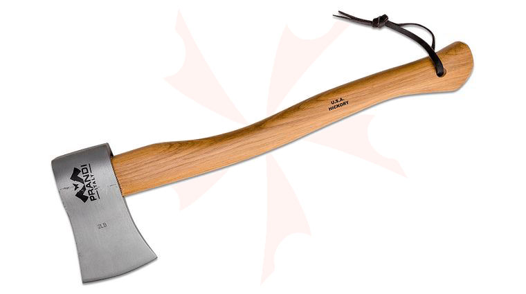 Prandi 20 inch Yankee Hatchet, Polished Carbon Steel Head, American Hickory Handle