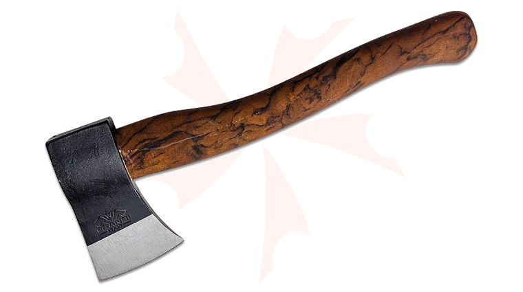 Prandi 15 inch Yankee Hatchet, Carbon Steel Head, American Hickory Handle with Briar Wood Design