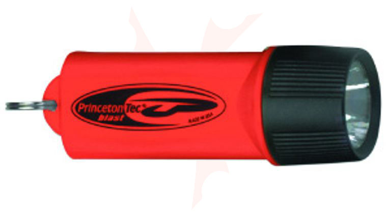 Princeton Tec Blast Waterproof Xenon Rocket Red Body 2 AAA Batteries