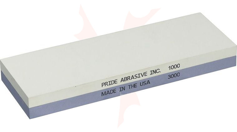 Pride Abrasives Combination Water Stone, 1000/3000 Grits, 8 inch x 3 inch x 1 inch