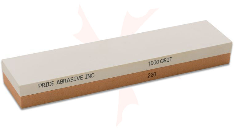 Pride Abrasives Combination Water Stone, 220/1000 Grits, 8 inch x 2 inch x 1 inch