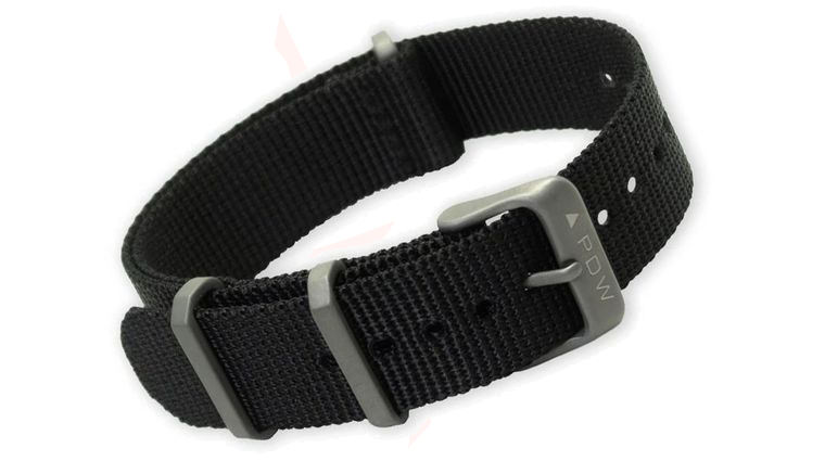 Prometheus Design Werx PDW Ti-Ring Strap 20mm Black Nylon Watch Band