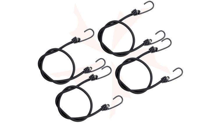 Proforce Heavy-Duty 30 inch Bungee Cords, Black, 4 Pack