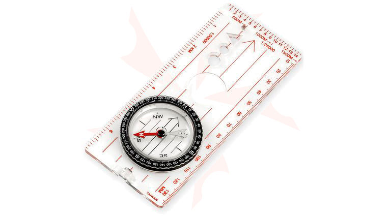 NDūR Large Liquid Filled Map Compass