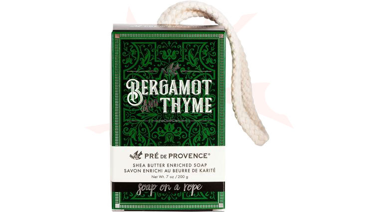 Pre de Provence Shea Butter Infused Soap on a Rope, Bergamot and Thyme Scented