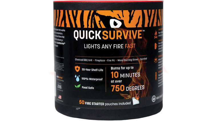 Quick Survive 50pk Fire Starter Pouches