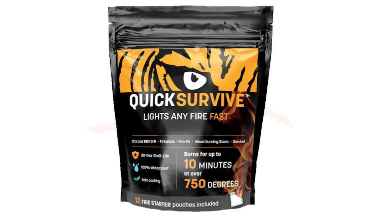 Quick Survive 12pk Fire Starter Pouches