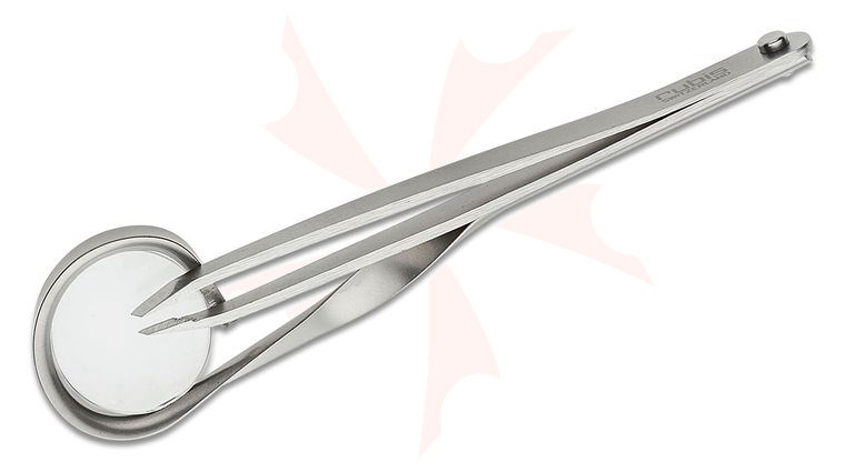Rubis Swiss Made Slant Tweezer with Magnifier (1K120)