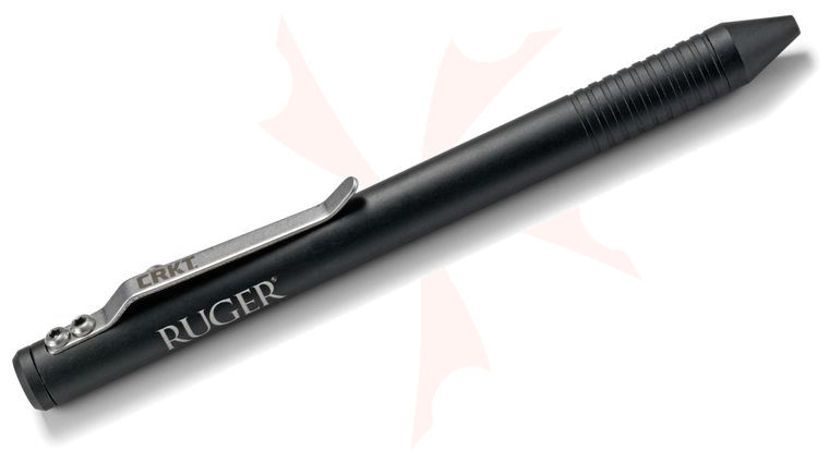 Ruger by CRKT Black Aluminum Bolt-Action Pen, 5.5 inch Overall