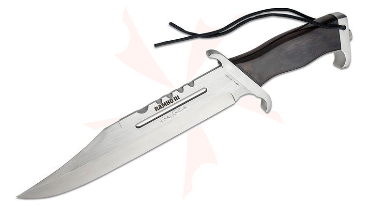 Rambo III John Rambo Signature Edition 13 inch Blade, Hardwood Handle, Leather Sheath