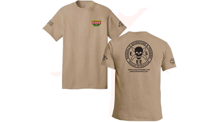ESEE Knives Brown Training T-Shirt, Short Sleeve, Small