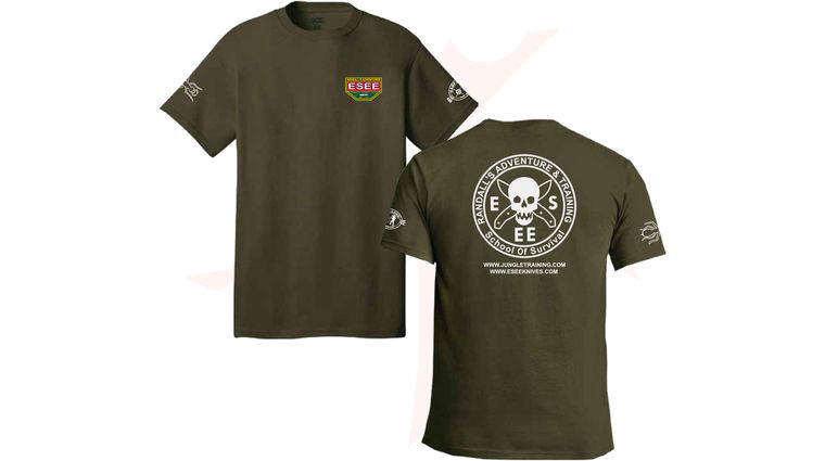 ESEE Knives Fatigue Green Training T-Shirt, Short Sleeve, 2XL